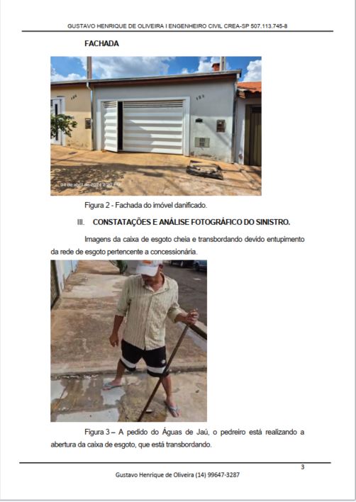 Laudo técnico - Exemplo, dados protegidos