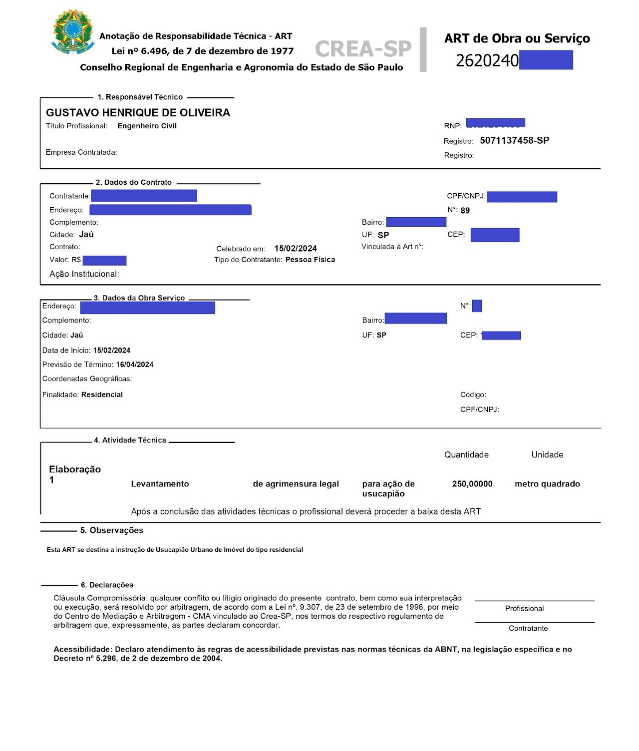 Exemplo de ART Múltipla